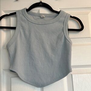 Light Blue Sleeveless Women's Top